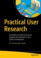 Practical User Research Emmanuelle Savarit Taschenbuch Xix Englisch 2020 Apress