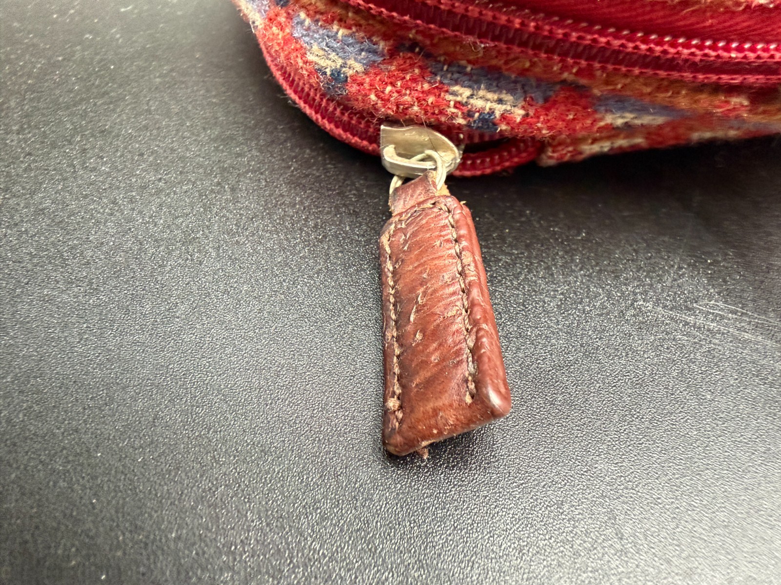 Pendleton Crossbody Wool Leather Native Red Patte… - image 12