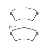 Bremsbelagsatz Scheiben 17,5 Mm Triscan FüR U.A. Land Rover Freelander
