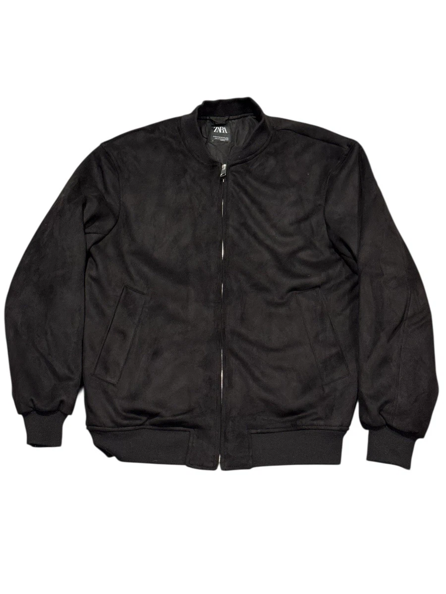 archive zara western jacket suède black Zara Faux Suede Moto Jacket L Size Black Colour - Etsy