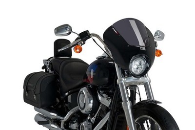 PUIG CUPOLINO SEMICARENATO DARK NIGHT HARLEY D. SOFTAIL LOW RIDER FXLR 2019 FUME