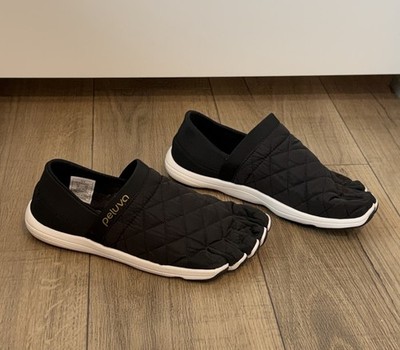 Peluva Zen Barefoot Quilted Strand Toe Slip On Shoes Black Women's 7.5/EU38.5
