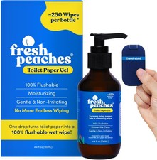 Toilet Paper Gel, Wet Wipe Alternative Flush-Safe, A Cleaner Way to Wipe