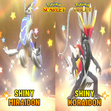   Gamestop Shiny Miraidon  Shiny Koraidon  PALDEA GIFT LINK TRADE  