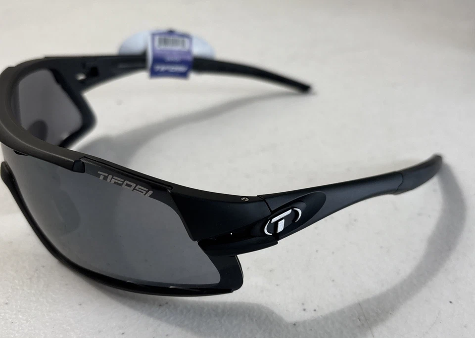 Gafas de sol deportivas para ciclismo Tifosi Davos lentes intercambiables negras mate Foto 4 de 4