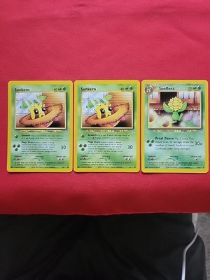 Pokémon: Sunkern #78/111 & Sunflora #50/111 Neo Genesis 2000 - NM / LP - L63