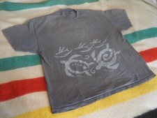 VTG 90s MAUI Hawaii TURTLE Aloha Surf Gray Graphic Tee T-Shirt 2XL XXL EUC