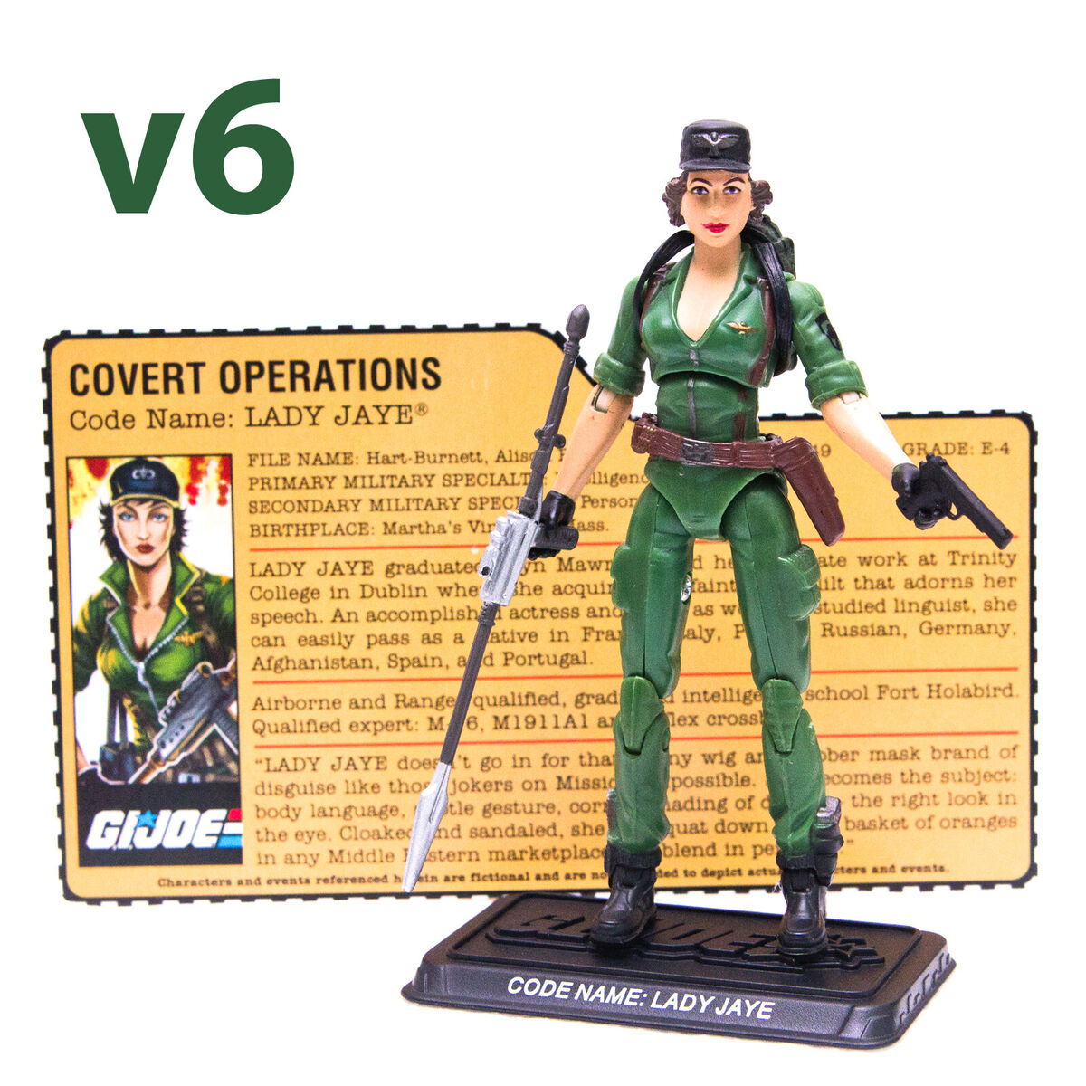 2007 Hasbro G.I. Joe 25th Anniversary LADY JAYE v6 Action 2007 Hasbro G.I. Joe 25th Anniversary LADY JAYE v6 Action