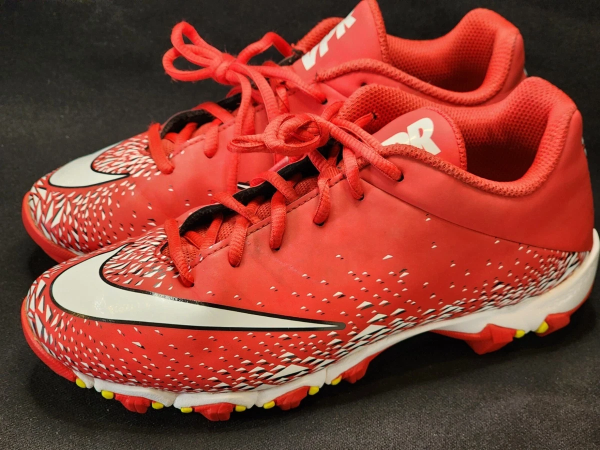 NIKE VAPOR FASTFLEX BASEBALL CLEATS RED BOYS SIZE 5Y STYLE