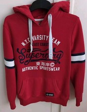 Women's Superdry Hoodie Red Size XS