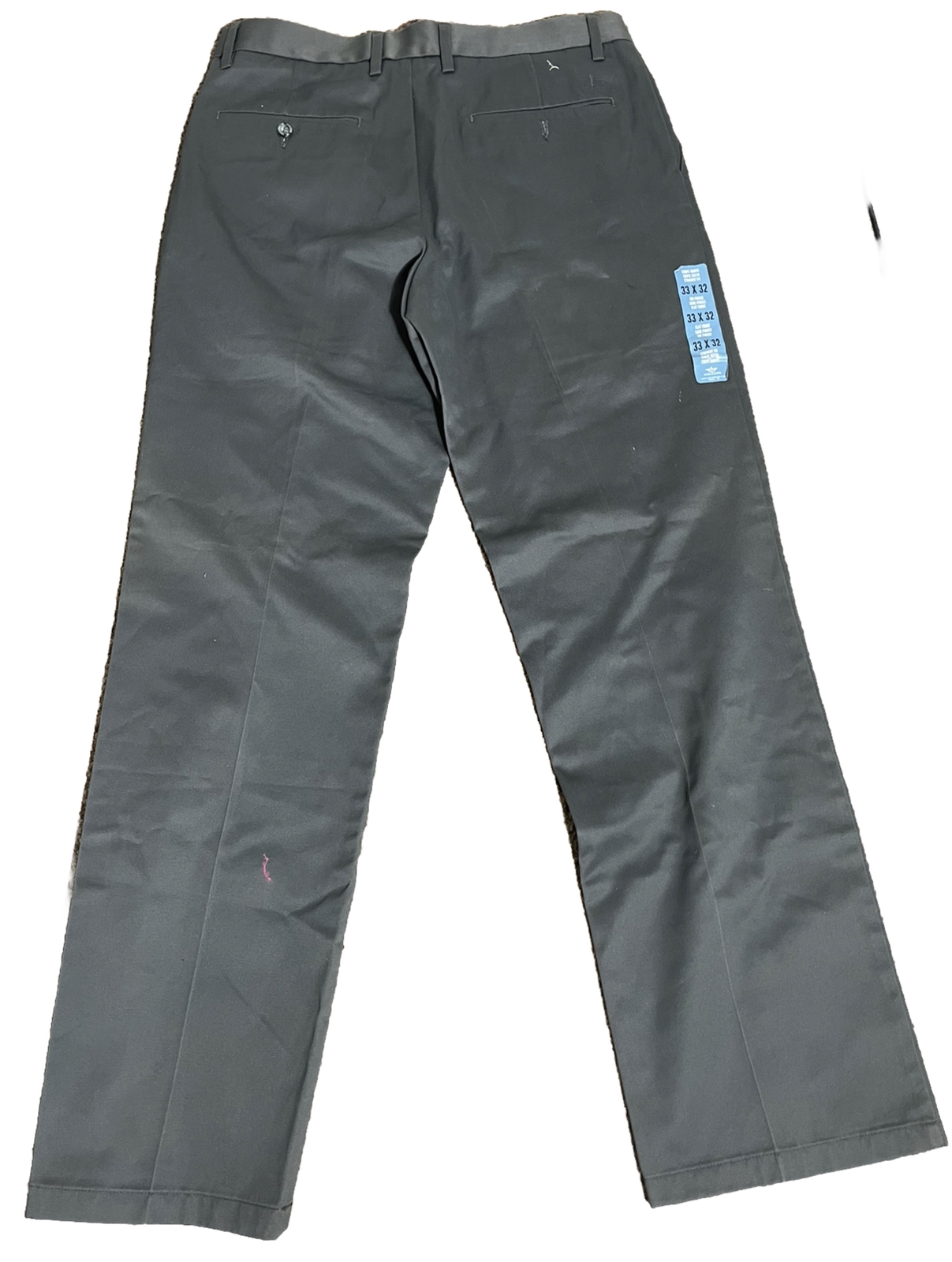 Dockers Mens Pants Gray Size 33x32 Classic Fit Signature Khaki 100