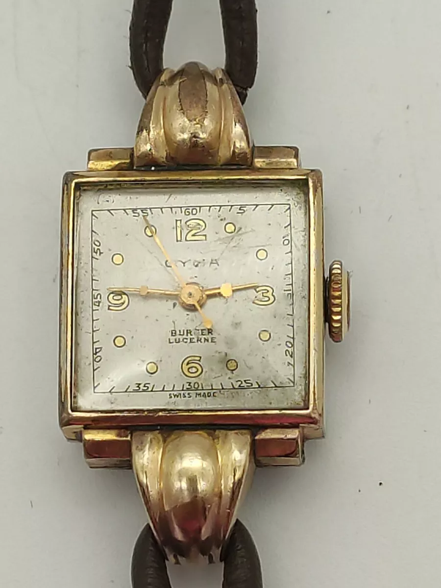 Vintage cyma top ladies gold watches