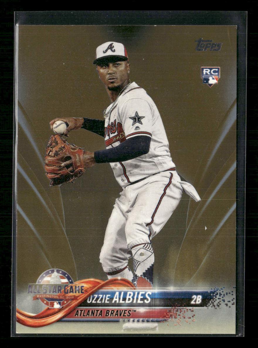 2018 Topps Update #US162 Ozzie Albies Gold #/2018 Rookie RC