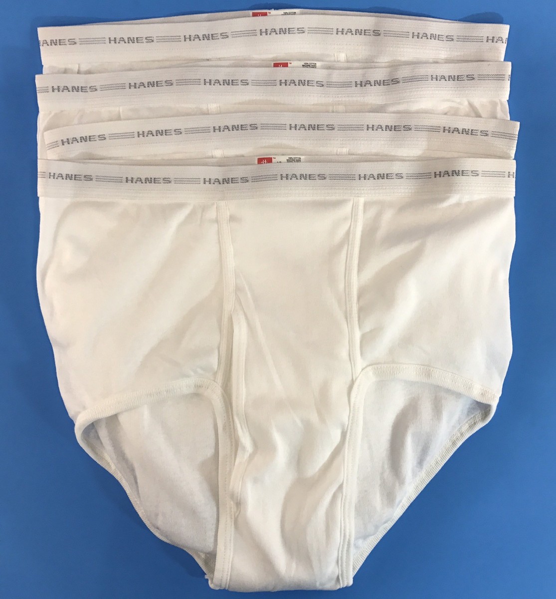 neighborhood Hanesボディ made in USA L 36 True Vtg 90s HANES GRAY STRIPED BAND-WHITE BRIEF-USA MADE