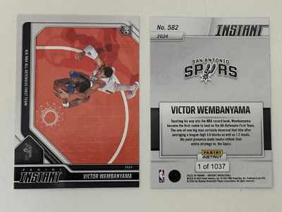 2023 Panini Instant #582 Victor Wembanyama NBA All Defensive Team RC Rookie Card