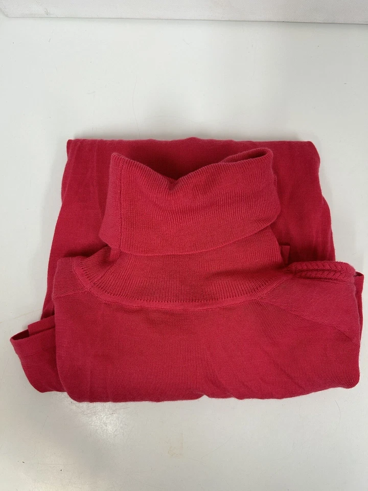 Suéter Carlisle Collection 100% cashmere gola alta rosa tamanho médio - Imagem 3 de 4