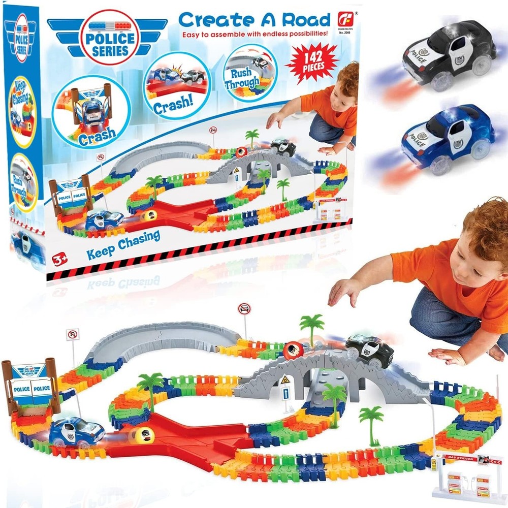 Glow in the Dark Magic Twisting Race Track Cars Kids Gift Set