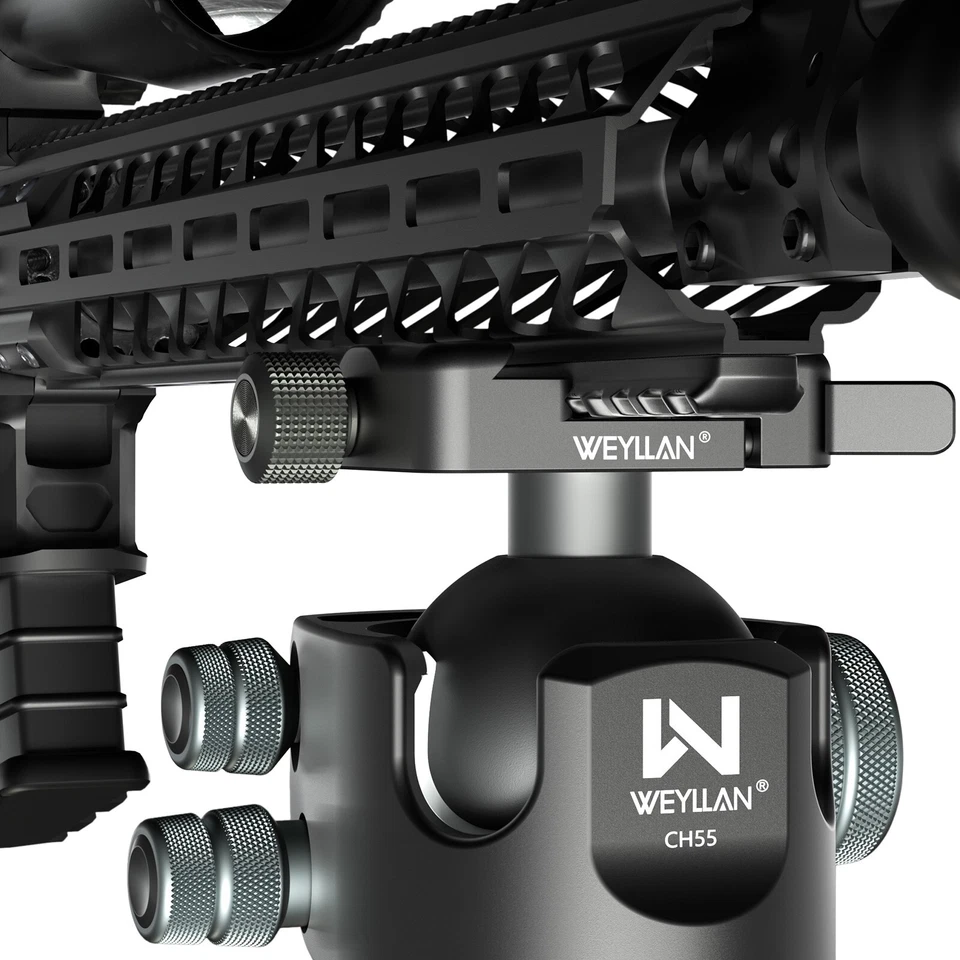 Adaptador de abrazadera suiza WEYLLAN AP50 Picatinny Arca para trípode placa de liberación rápida Foto 3 de 4