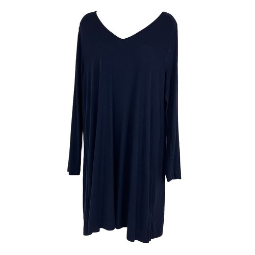 Soma Shift Dress Women's Large Long Sleeve Knee Length Lightweight Ribbed Knit