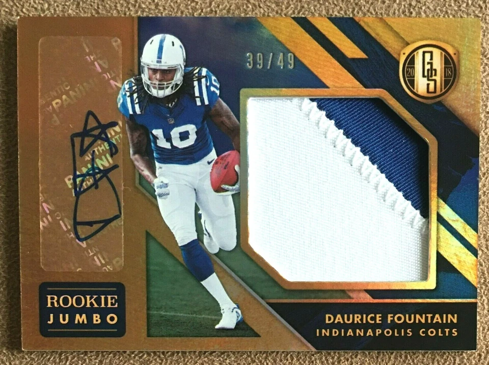 Daurice Fountain 2018 Panini Gold Standard Rookie Patch Autograph Prime #338 /49 - Image 3 of 3
