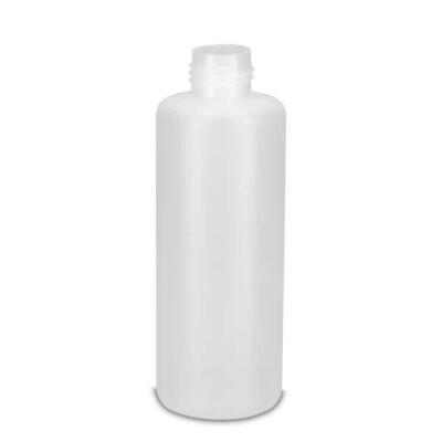 10x 200 ml Rundflasche HDPE natur 25 zylindrisch Sprühflaschen 25er Gewinde