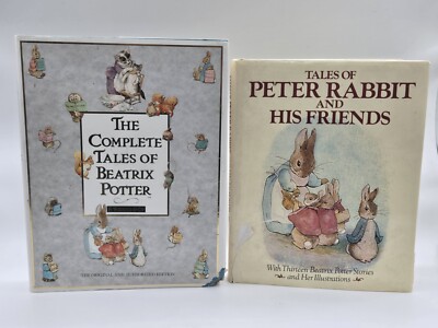 Lot Of 2 Tales Of Beatrix Potter & Peter Rabbit Books Hardcover Complete Used