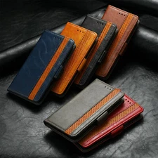 Leather Flip Wallet Phone Case For Motorola Moto E7 Power G30 G10 G60 One Action