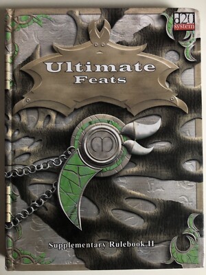 LIKE NEW* Ultimate Feats Supplementary Rule book 2  By D20 System  Fast & Free 