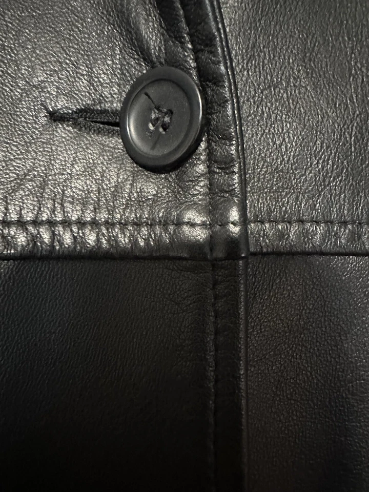 Moda Italy Capi Esclusivi Leather Jacket  Size AU 12 US 8 Vintage - Image 4 of 4