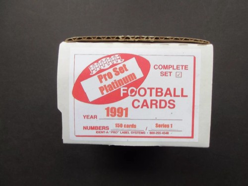 1991 Pro Set Platinum Football ~ SERIES 1 COMPLETE SET 1-150 ~ Smith, Sanders - Picture 2 of 2