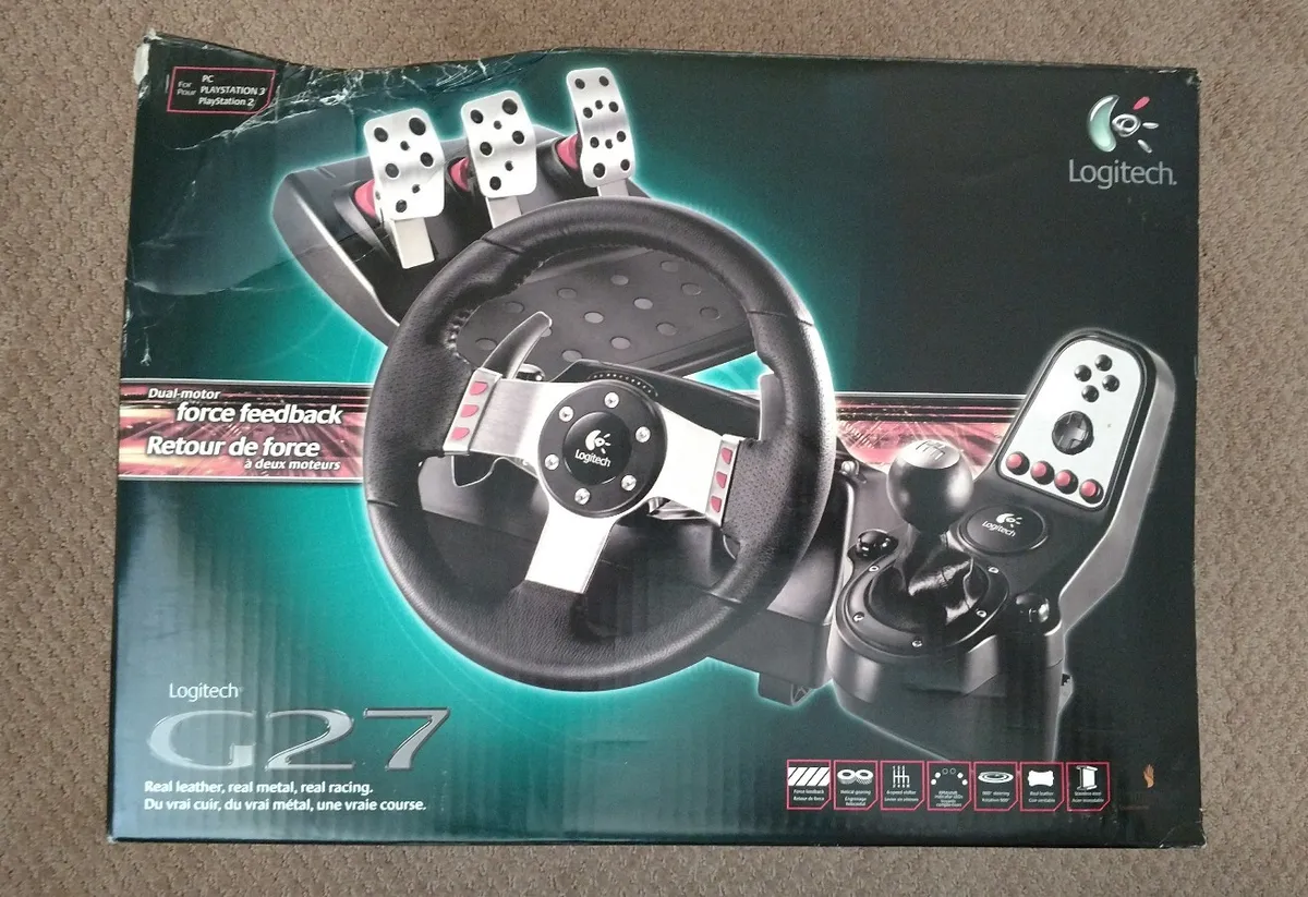 Volante Logitech G27 Racing Wheel, PC/PS2/PS3 - 941-000045/46