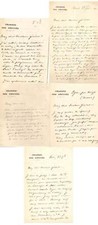 Leon Bourgeois NOBEL PRIZE autograph, five handwritten letters signed