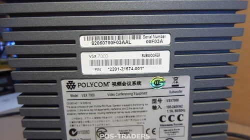 Polycom VSX7000 Video Conferencing Equipment Single Subwoofer 2201-21674-001 - Afbeelding 3 van 3