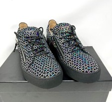 Giuseppe Zanotti MAYLONDON Shadout Disco Nero Size 9 Sneakers Men's Shoes