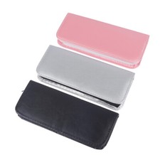 Faux Leather, Zipped, Sectioned Scissor / Accessory, Travel, Storage Case Bag