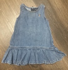 Vintage Ralph Lauren Denim Toddler Dress Size 18 Months