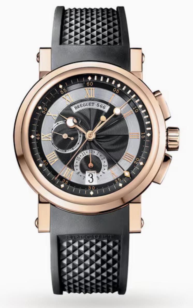 Breguet Marine Chronograph 5827BR/Z2/5ZU 18K Rose Rubber Breguet Marine Chronograph 5827BR/Z2/5ZU 18K Rose Rubber