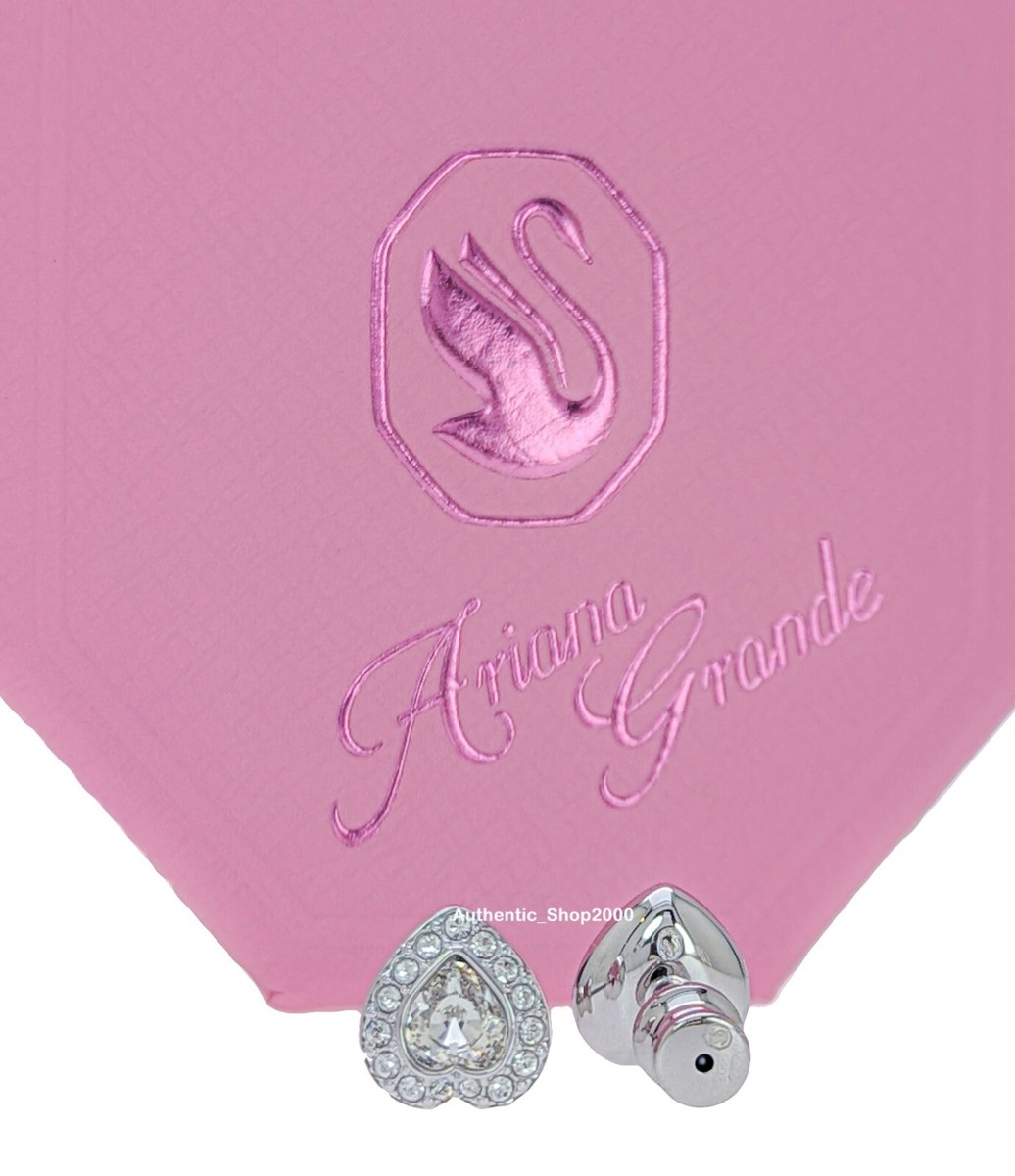 New 100% Authentic Ariana Grande x Swarovski Pave Heart stud