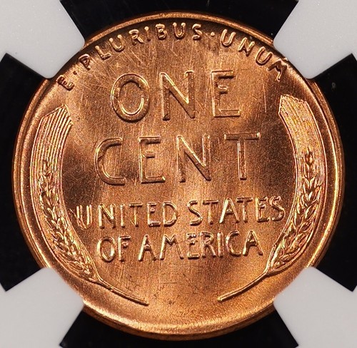 1957 Lincoln Wheat Cent 1c - NGC GRADED MS66 RD - Picture 4 of 4