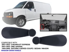 Window Crank Handle fits Chevy 2001 - 2023 Express Savana Saturn S Pair 21097404