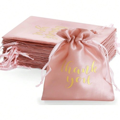 10PCS 13x18cm Thank You Gift Bags Small Candy Pouches Jewelry Organizer - Picture 22 of 22