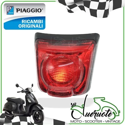 Feu Arrière Stop Vespa GTS 300 Notte 125 Super Sport Sei Giorni Rouge - Photo 1/4