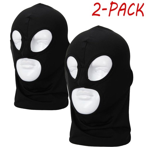 3 Hole Full Face Mask Ski Mask Cap Balaclava Outdoor Beanie Tactical Hood Hat - Picture 19 of 20