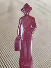 Vintage Advertising Letter Opener Fuller Brush Company Plum Purple Plastic - USA