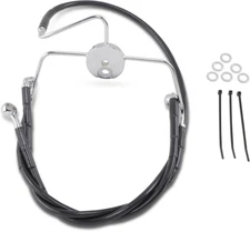 Drag Extended Stainless Steel Front Brake Line Kit 1741-2522 FLTR FLHR