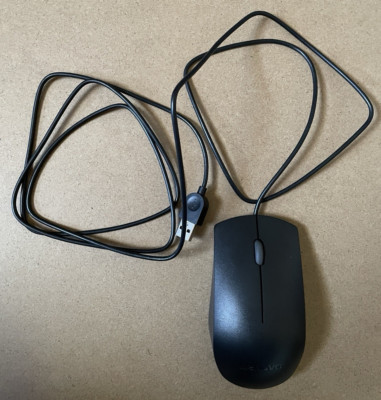 Lenovo Essential USB Wired Mouse - Black - No Original Packing