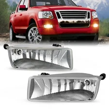 Fit For 2006-2010 Ford Explorer Left & Right Side Bumper Fog Light Driving Lamp