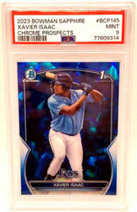 2023 Bowman Chrome 1st Sapphire Xavier Isaac PSA 9 Rookie RC FREE SHIPPING!