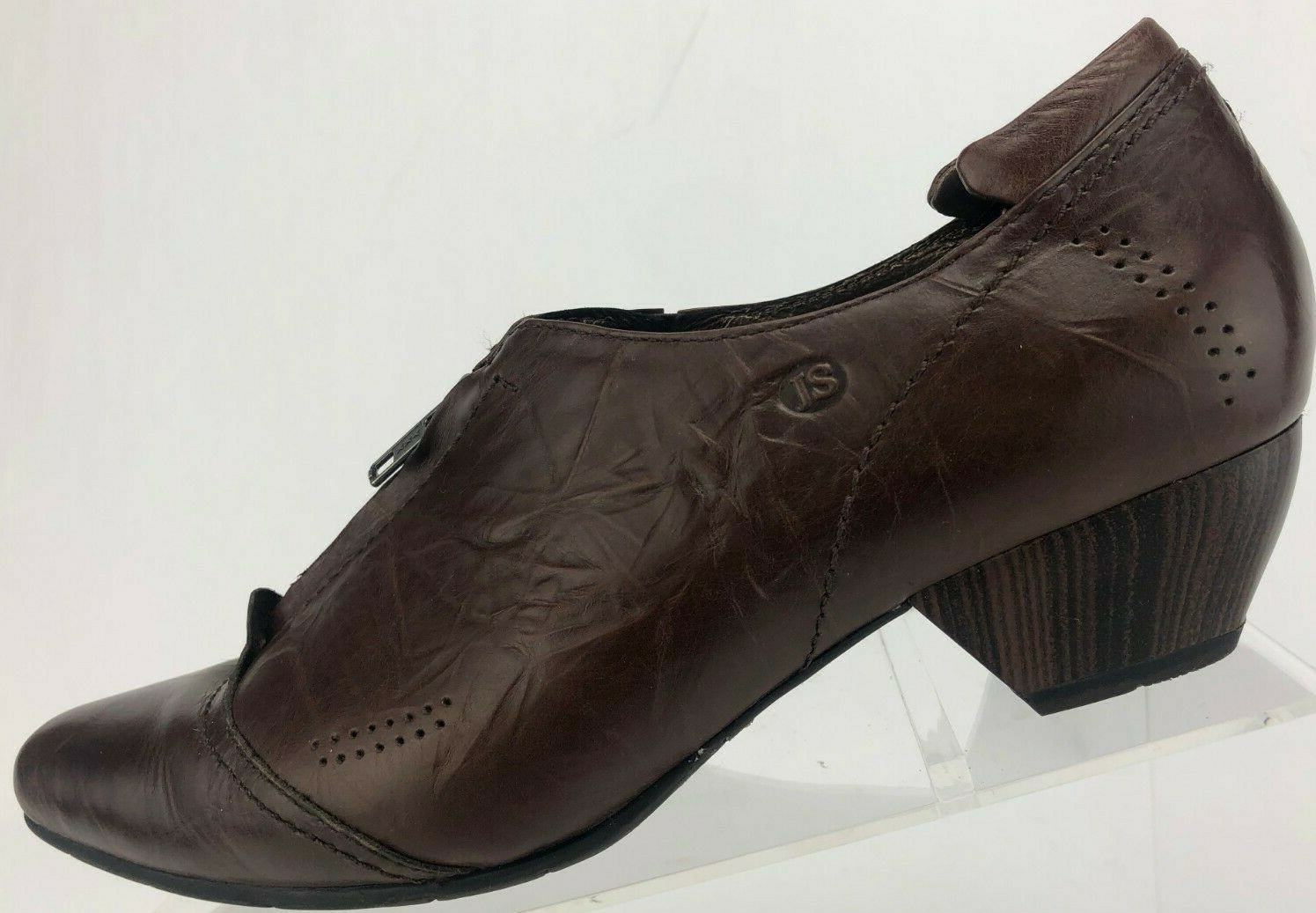 Josef Seibel Heels Booties Front Zip Brown Classic Clog Pumps Womens 39 US 8,8.5 Josef Seibel Heels Booties Front Zip Brown Classic Clog Pumps Womens 39 US 8,8.5