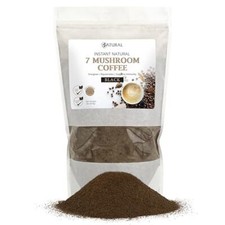 Zatural Mushroom Coffee, 125 Servings Instant Natural Black Blend with Lion's M